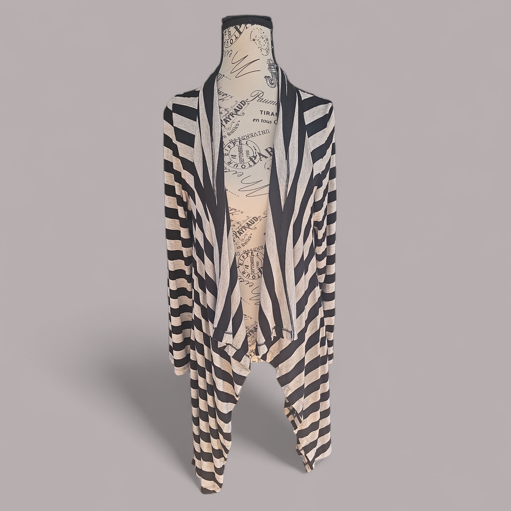 bryn‎ Walker Monochrome Striped Cardigan